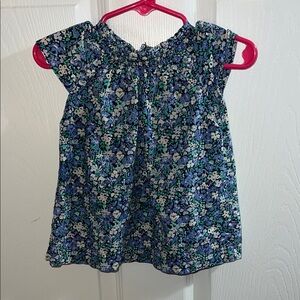 Carter's Blue Floral Short Sleeve Girls' Dress